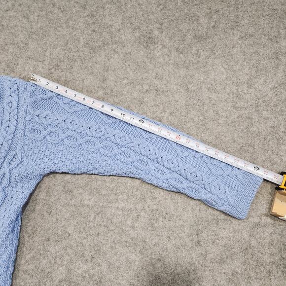 Kilronan Knitwear Womens L Large 100% Merino Wool Cableknit Cardigan Sweater - Picture 10 of 15